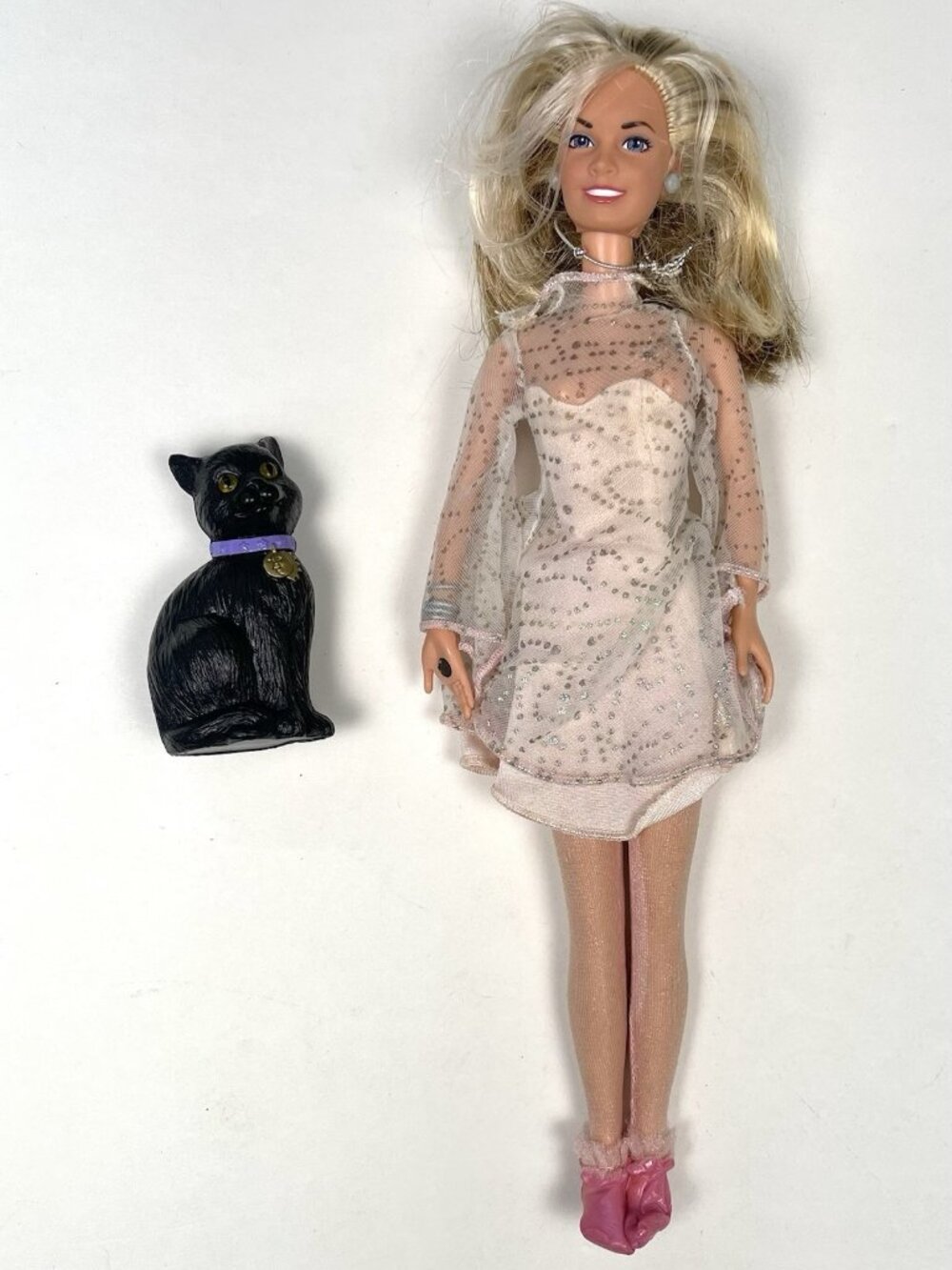 VTG 1997 Kenner Viacom SABRINA THE TEENAGE WITCH Doll Magnetic Hand & Salem Cat
